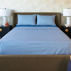 Juego de sábanas estampado - Azul