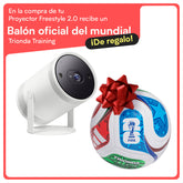 Mini proyector Samsung "The Freestyle 2da Gen" + Balón Mundialista Trionda