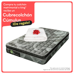Colchón Lester Kellen + Cubre Colchón Cúmulus