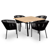 Comedor Jalisco - 4 sillas negras