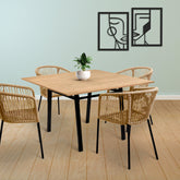Comedor Tequila - 4 sillas beige