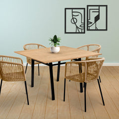 Comedor Tequila - 4 sillas beige