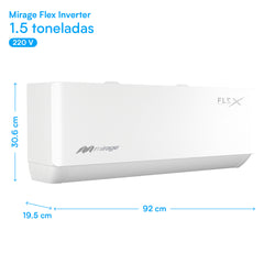Minisplit Mirage Flex Inverter de 1.5 Ton. (220 V)