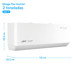 Minisplit Mirage Flex Inverter de 2.0 Ton. (220 V)