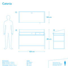 Escritorio Catania Roble