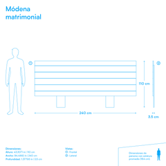 Cabecera Módena matrimonial