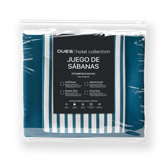 Juego de sábanas estampado - Azul