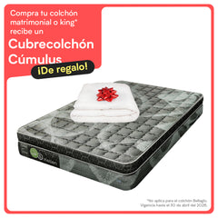 Colchón Lester Kellen + Cubre Colchón Cúmulus