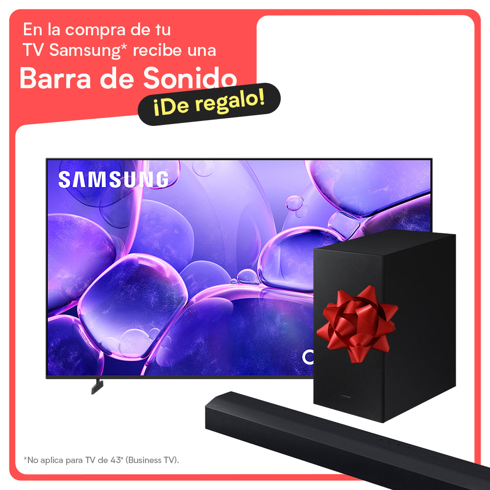 TV Samsung Crystal UHD 4K 75" (S. 8000FF) + Barra de Sonido Samsung C450