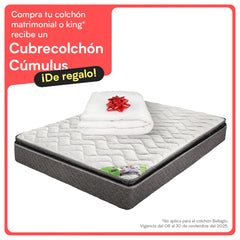 Colchón Lester Sigma + Cubre Colchón Cúmulus