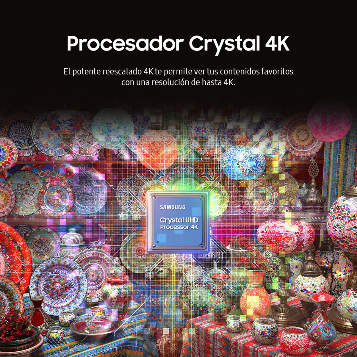 TV Samsung 55" - Crystal UHD 4K
