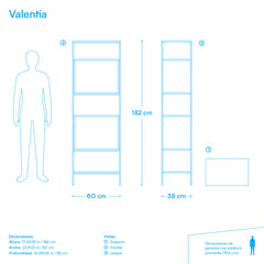 Librero Valentia Roble