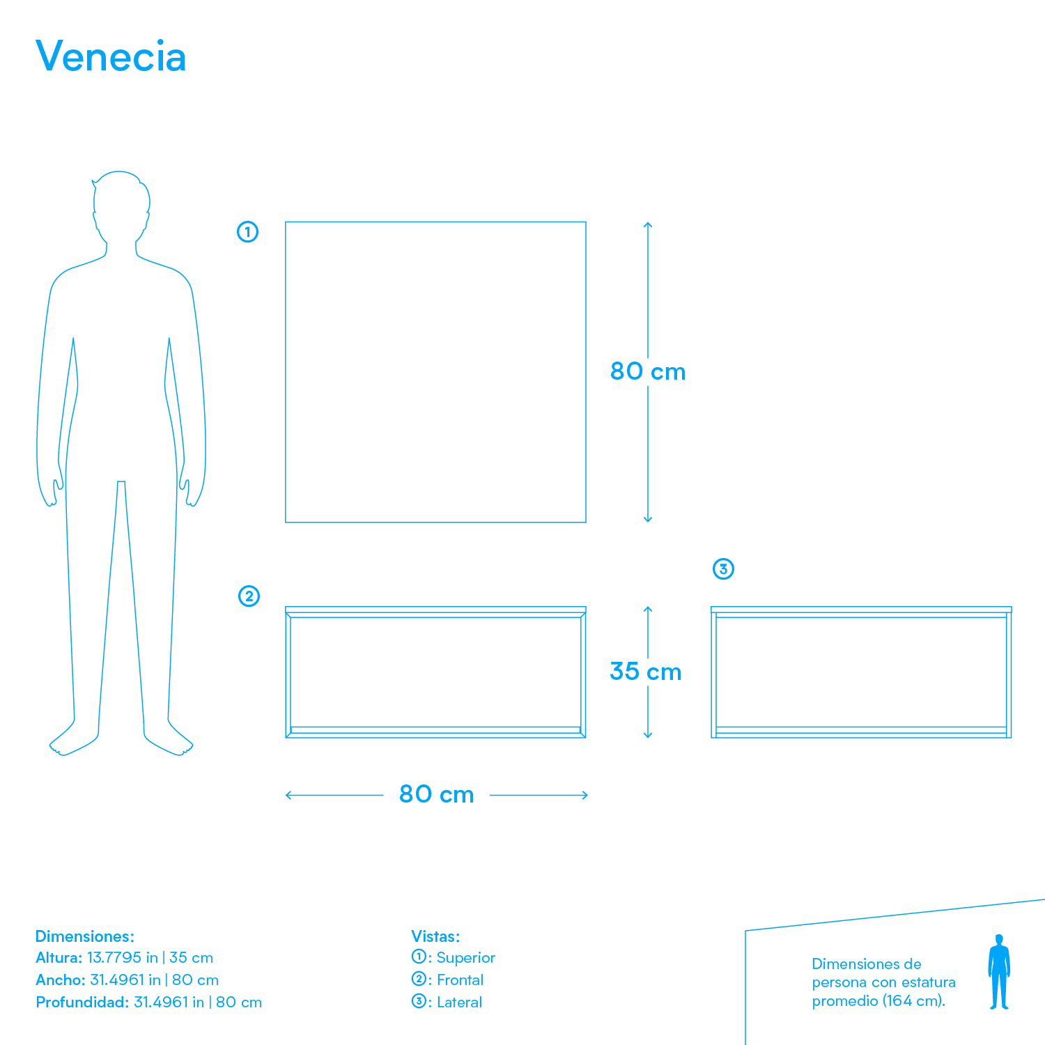 Mesa de centro Venecia